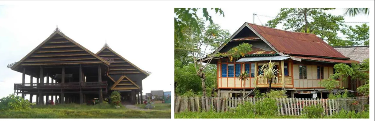 Gambar 1. Tipologi Rumah Tradisional Sao Raja dan Bola yang menjadi khasanah dalam transformasi arsitektur tradisional di perkotaan