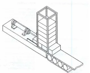 Gambar 61.  Rangkaian dan Diagram Gerak Silinder 1.0 Melalui Dua Katup