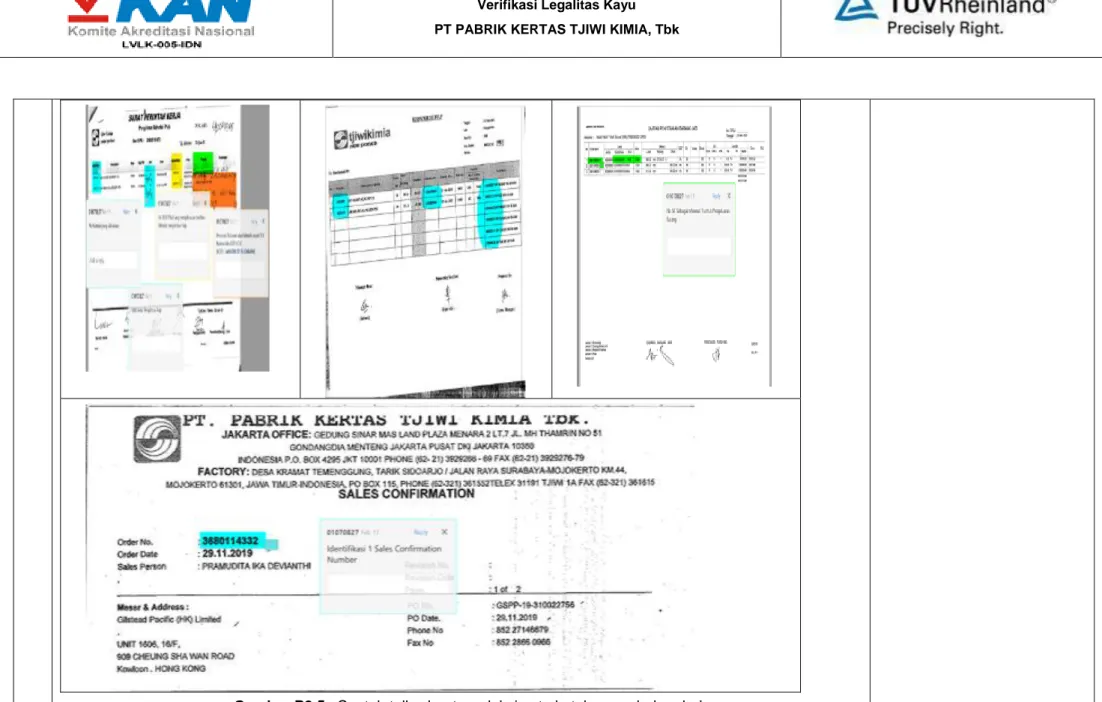 Gambar P2.5.  Contoh tally sheet produksi untu ketelusuran bahan baku 