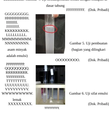 Gambar 5. Uji pembuatan