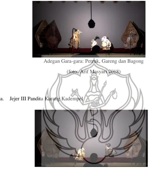 Gambar Adegan Jejer III Pandita Karang Kadempel: Semar dan Raden  Yamawidura 