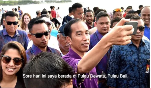 Gambar 4. Sapaan Presiden Joko Widodo 