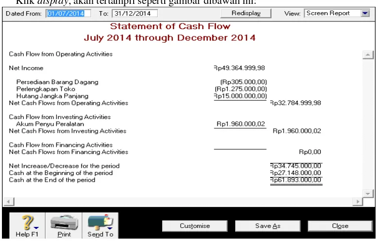 Gambar 3.Statement of Cash Flow 