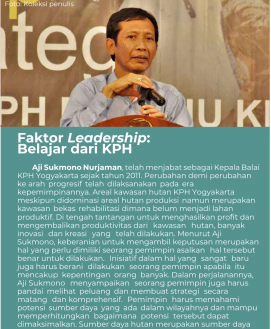 Gambar 5. Kepala KPH Yogyakarta  Foto: Koleksi penulis