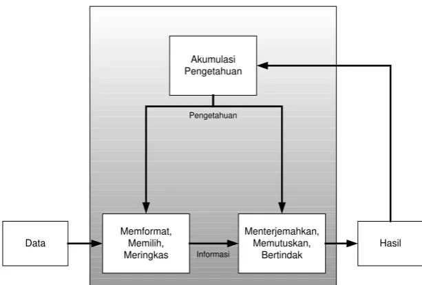 Gambar 2.7 memperlihatkan bahwa data diformat, dipilih, dan diringkas 