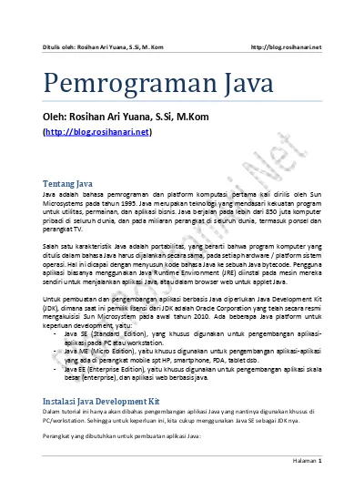 Struktur Kontrol Perulangan Looping Pemrograman Java 5644