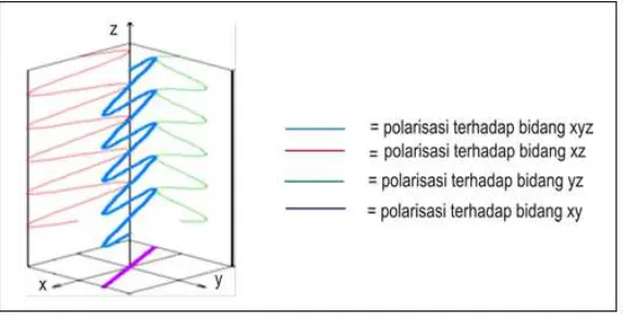 Gambar 2.3 Polarisasi Linear 
