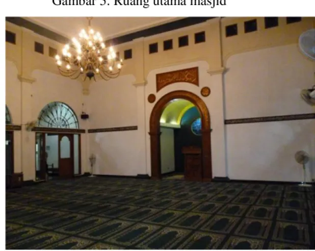 Gambar 5. Ruang utama masjid 