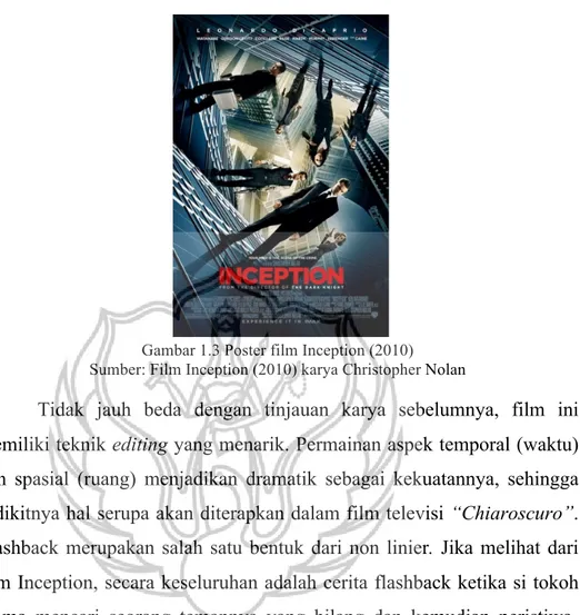 Gambar 1.3 Poster film Inception (2010)  Sumber: Film Inception (2010) karya Christopher Nolan 