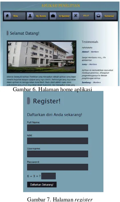 Gambar 7. Halaman register 