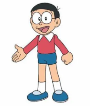 Gambar II.7 Tokoh Nobita dalam animasi Doraemon 