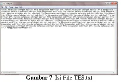 Gambar 7  Isi File TES.txt 