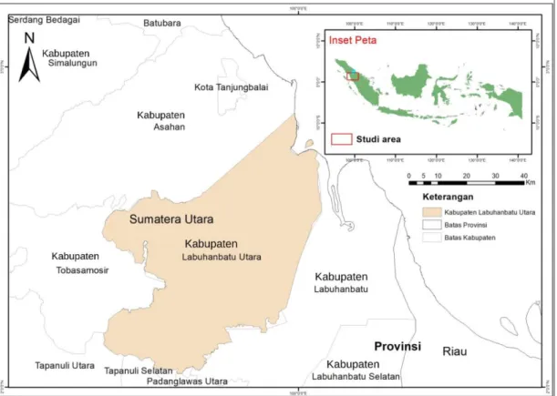 Gambar 1. Peta Kabupaten Labuhanbatu Utara   Prosedur Penelitian 