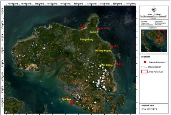Gambar 1. Peta lokasi penelitian  Pengambilan data lapangan 