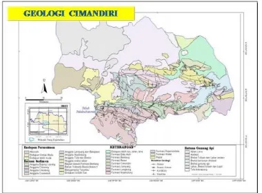 Gambar 1. Peta Geologi DAS Cimandiri 