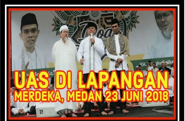 Foto Bersama Acara Tabligh Akbar di Lapangan Mardeka Medan 