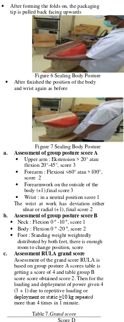 Figure 6 Sealing Body Posture 