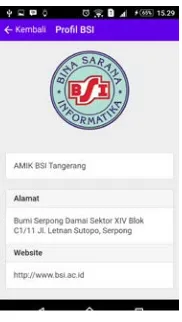 Gambar 19. Profil AMIK BSI Tangerang 
