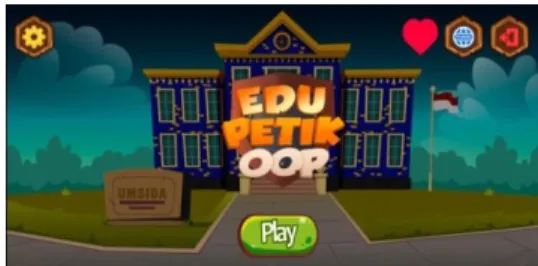 Gambar 3. Halaman Utama Game Edukasi  