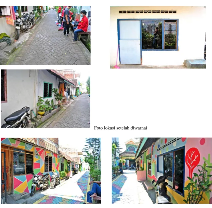 Foto lokasi setelah diwarnai 