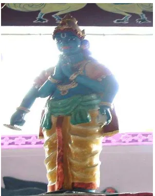 Gambar 2.2 Patung Dewa Brahma Yang Terdapat Didalam kuil Shri Mariamman 