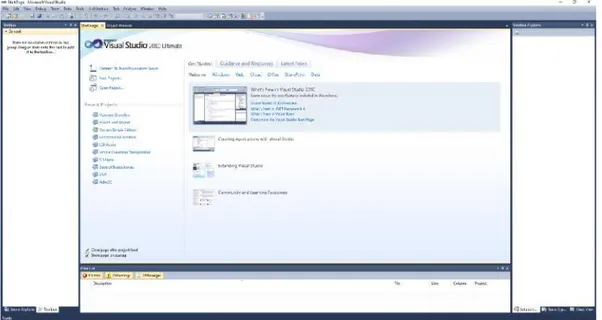 Gambar 2.4 Tampilan Microsoft Visual Studio 2010 