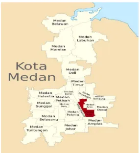 Gambar 2 Peta Kecamatan Medan Kota 