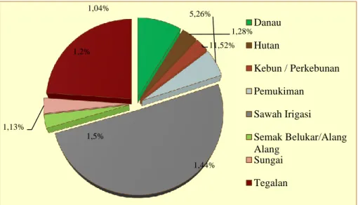 Gambar 5. Diagram Penggunaan Lahan di Kecamatan Watang Sidenreng 