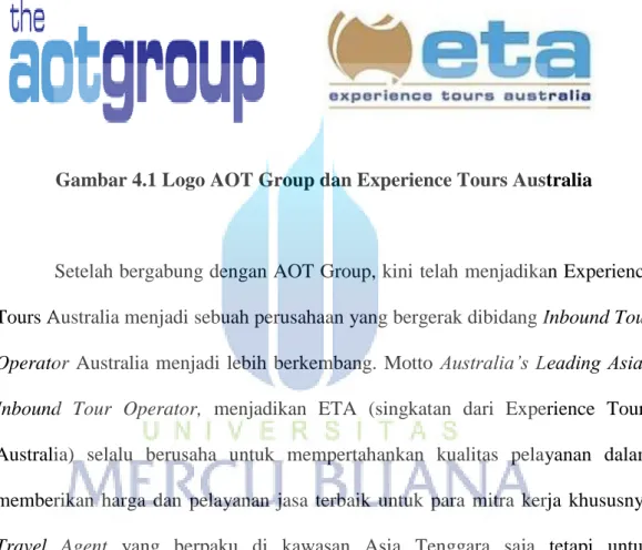 Gambar 4.1 Logo AOT Group dan Experience Tours Australia 