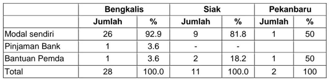 Tabel 3   Sumber Modal 