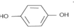 Gambar 2.8 Struktur Molekul Hidrokuinon 