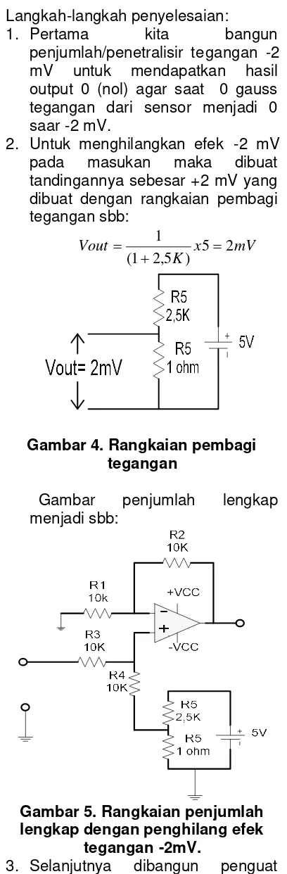 Gambar 4. Rangkaian pembagi