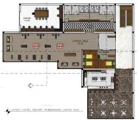 Gambar 15. Layout Lantai 1  Sumber: Okdiyanto (2014) 