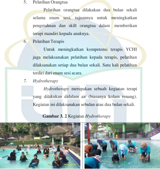Gambar 3. 2 Kegiatan Hydrotherapy 