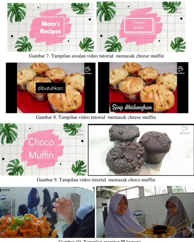 Gambar 7. Tampilan awalan video tutorial  memasak cheese muffin  