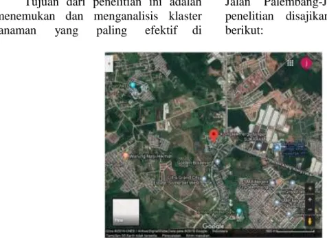 Gambar 1. Peta Jalan By Pass Alang-Alang Lebar Kota Palembang 