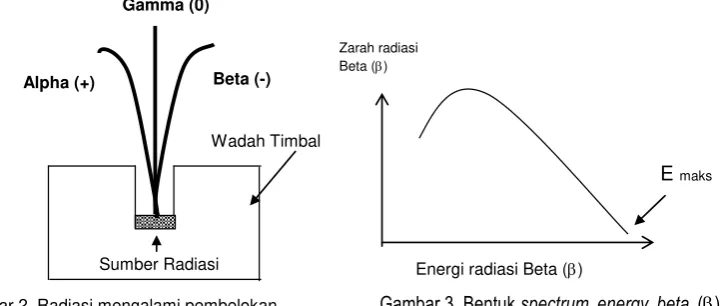 Gambar 3. Bentuk spectrum  energy  beta  (b)