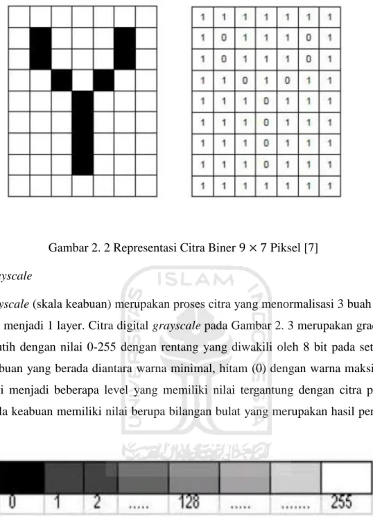 Gambar 2. 3 Konfigurasi Nilai Grayscale [7] 