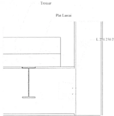 Gambar 5. Sambungan gelagar melintang dengan gelagar utama
