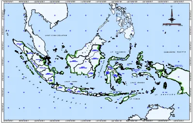 Gambar 5. Peta Sebaran Lahan Rawa di Indonesia (daerah rawa ditandai dengan warna hijau) 