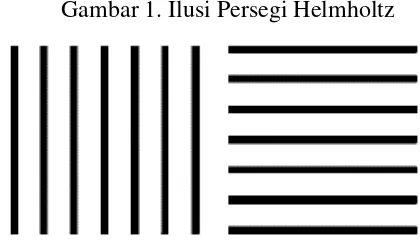 Gambar 1. Ilusi Persegi Helmholtz 