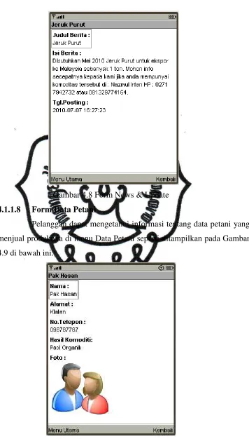 Gambar 4.8 Form News & Update 