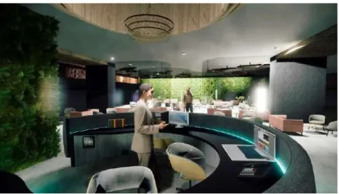 Gambar 3. 3 Tampak Waiting Area  Sumber: Data Pribadi 