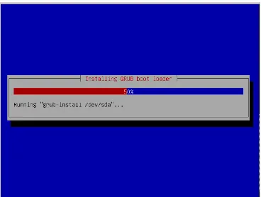 Gambar III.26 Proses Instalasi GRUB boot loader 