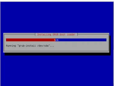 Gambar III.26 Proses Instalasi GRUB boot loader 