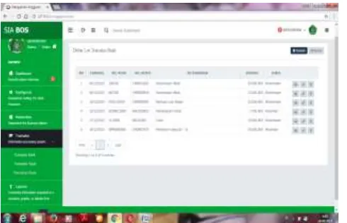Gambar 13 tampilan menu transaksi Bank 