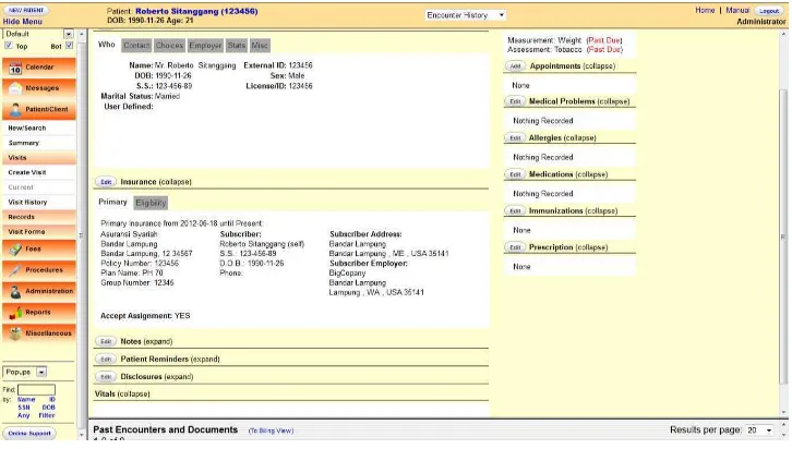 Gambar 4.35  Form Data Pasien 