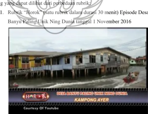 Gambar 4.15 Screenshot Rubrik Desa Banyu Paling Unik 