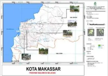 Gambar 1.  Peta Sebaran TPU Islam di Kota Makassar 