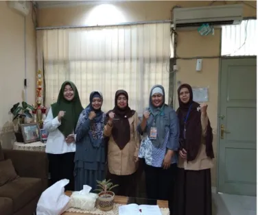 Foto 1: Pertemuan dengan Kepala Sekolah dan Guru SMKN 48 Jakarta Timur  